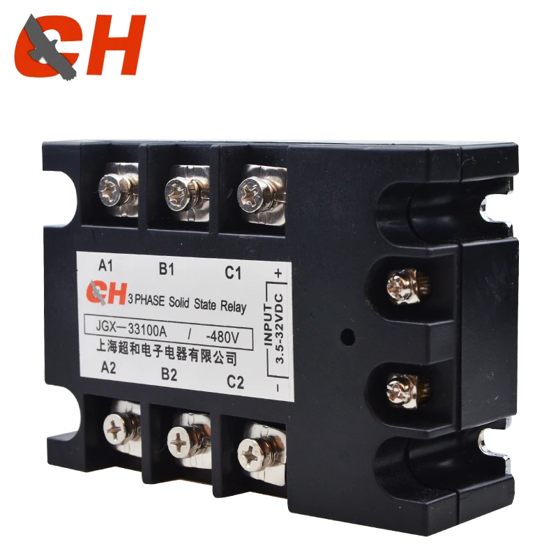 40A 60A 80A 100A SSR 3 Phase Solid State Relay JGX-100 AC to JGX Three Rele | Обустройство дома