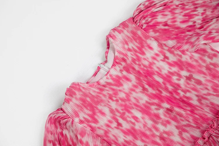 Tingfly винтажные элегантные плиссированные Короткие вечерние мини-платья с