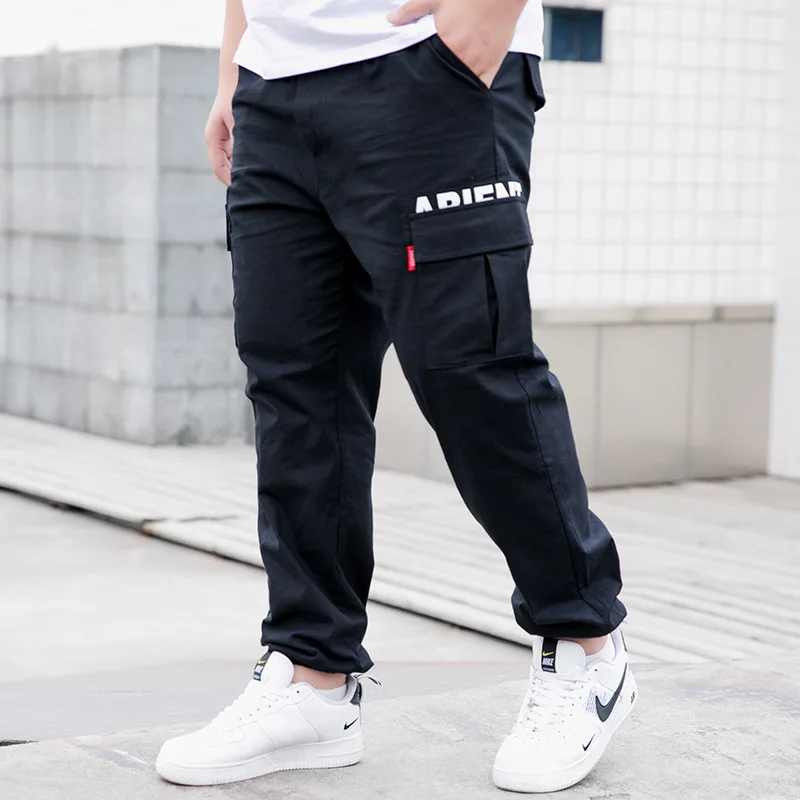 Спортивные штаны 9XL летние мужские брюки-карго весна-лето свободные прямые брюки