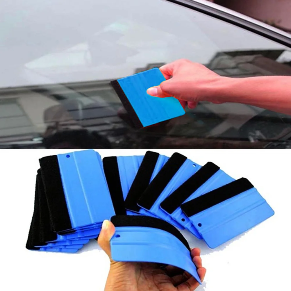 

Portable Car Cleaning Felt Wrapping Bathroom Tool Durable Paster Window Film Household Glass Scraper