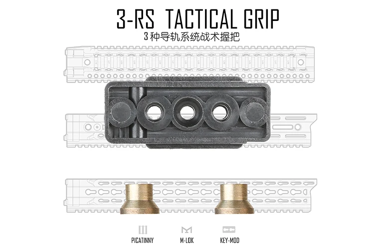 KEYMOD& MLOK Rail тактическая рукоятка для охотничьих аксессуаров стрельба, страйкбол запчасти
