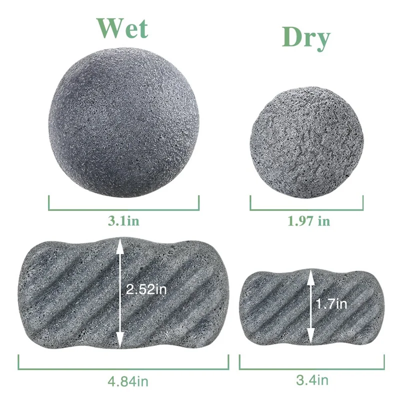 Натуральные Губки для лица мягкое очищение флюоресцентная Губка из бамбука с