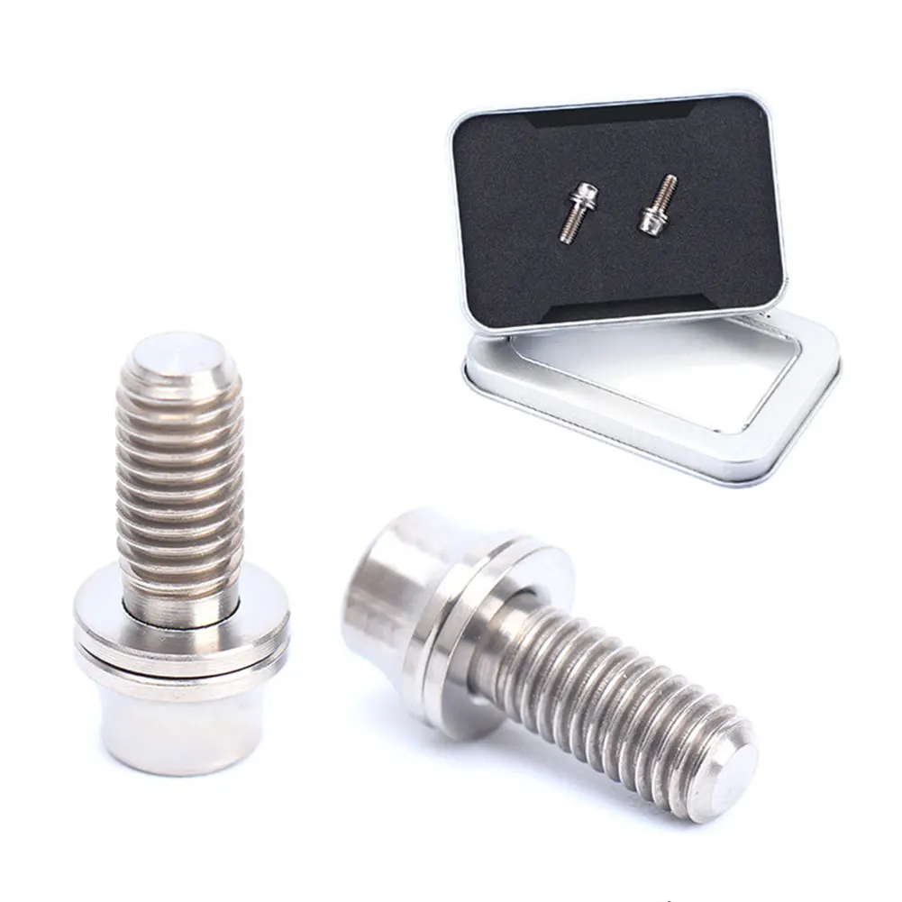 2 шт. M5 * 12 мм велосипедный флягодержатель крепежные болты титановый сплав винт с