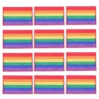 10 шт. радужные термонаклейки для одежды ЛГБТ Флаг Гей Гордость вышитые нашивки полосы наклейки на одежду DIY аппликации Декор