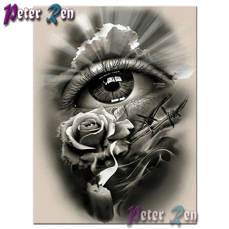 

Diamond Painting Embroidery Mysterious Eye Roses Landscapes Pictures Of Rhinestones Cross Stitch Kit Mosaic Craft Home Decor art