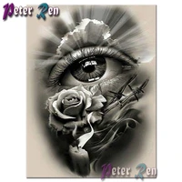 diamond painting embroidery mysterious eye roses landscapes pictures of rhinestones cross stitch kit mosaic craft home decor art