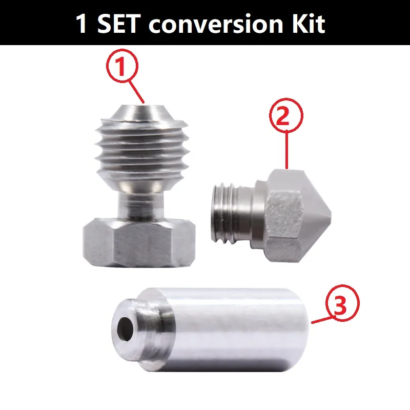 

MEGA MK10 Nozzle Heatbreak Connector Conversion1.75 0.4mm Stainless Steel All Metal Hotend for 3D Printer extruder extrusora 3d