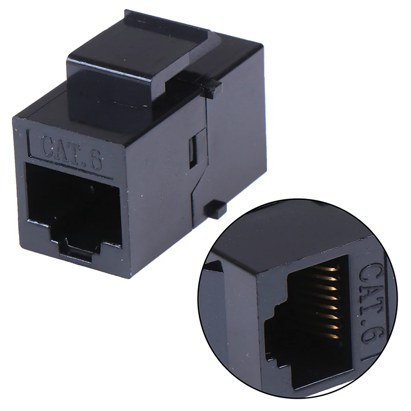 

Переходник с гнезда RJ45 на UTP Cat5e CAT6 keystone jack