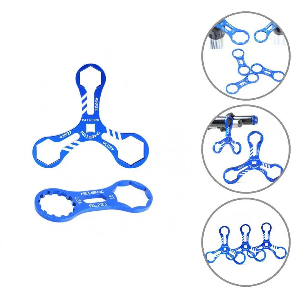 

Compact Aluminum Alloy Bicycle Tools Front Fork Cap Wrench for Bike