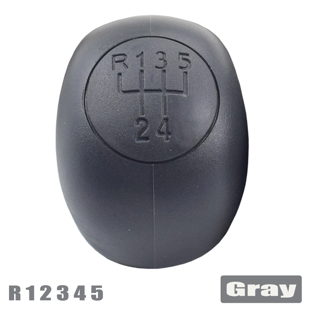 Grey 5 speed Автомобильный Стайлинг, 5 скоростей, ручной рычаг переключения передач, ручка, головка для FIAT DUCATO/CITROEN JUMPER реле/PEUGEOT BOXER 1994-2006 - Название цвета: Grey 5 speed