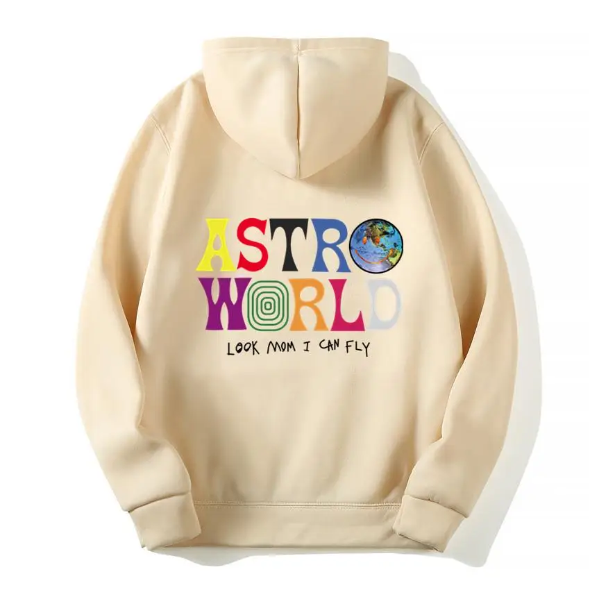 TRAVIS SCOTT ASTROWORLD WISH YOU WERE HERE HOODIES fashion letter HOODIE streetwear Man woman Pullover Sweatshirt | Мужская одежда