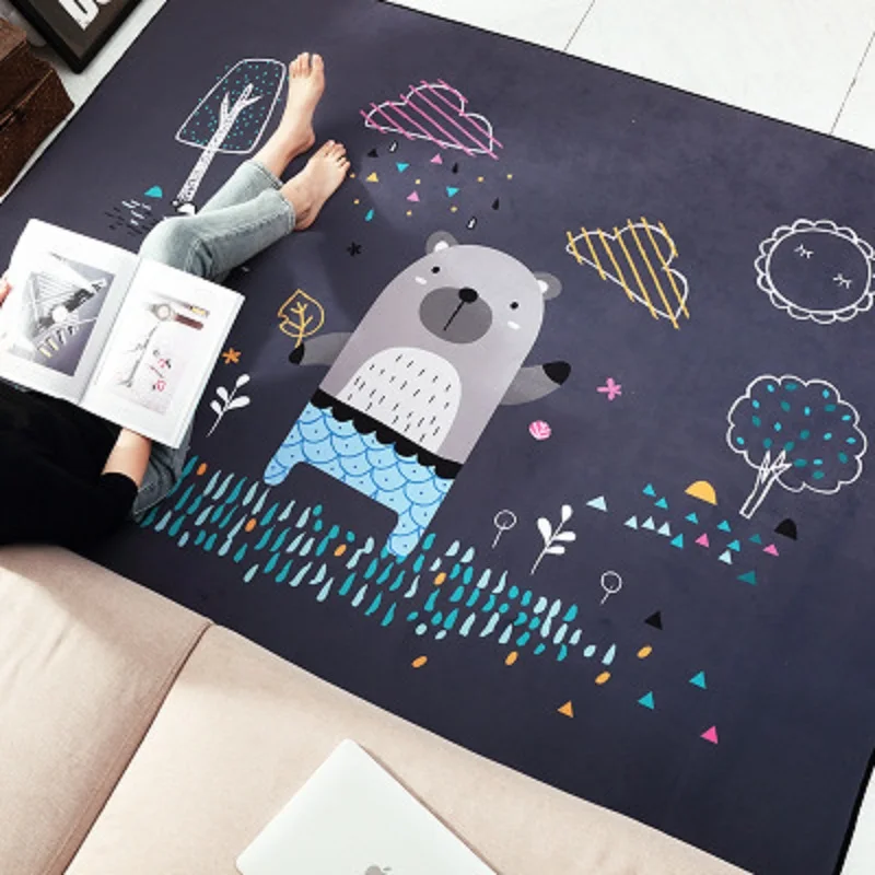 Домашний ковер детский игровой коврик для ползания гостиной спальни высокое