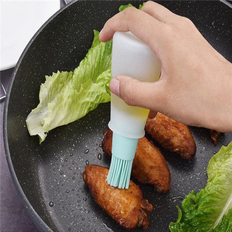 1 шт Силиконовая бутылка для масла с щеткой щетка закусок кухонный инструмент