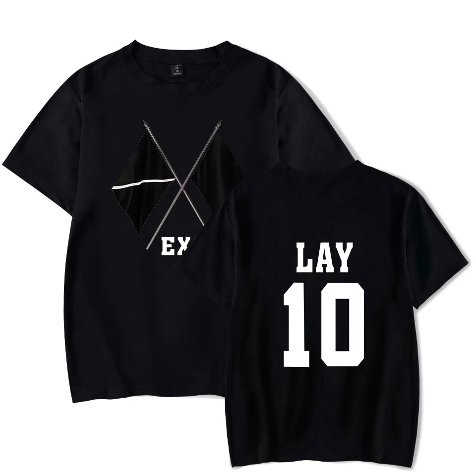 Новый альбом KPOP EXO 2019 шестое издание футболка с принтом WE ARE ONE женская/Мужская