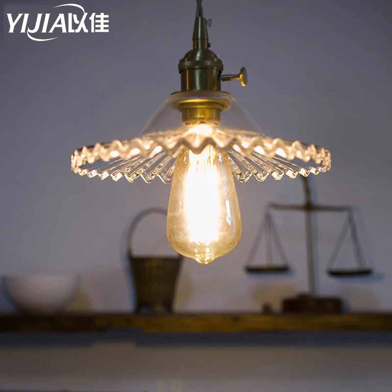 Подвесной светильник из латуни в скандинавском стиле подвесной ретро японском