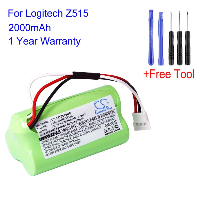 Cameron Sino 180AAHC3TMX для Logitech Z515 2000 мАч CS-LOZ515RC Mini Bluetooth динамик аккумулятор батареи