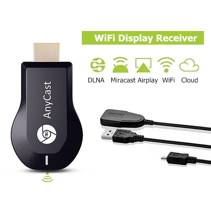 RANKMAN TV Stick Miracast Anycast Mira DLNA Airplay Wireless WiFi Display Receiver HDMI-compatible Dongle 1080P for Android IOS