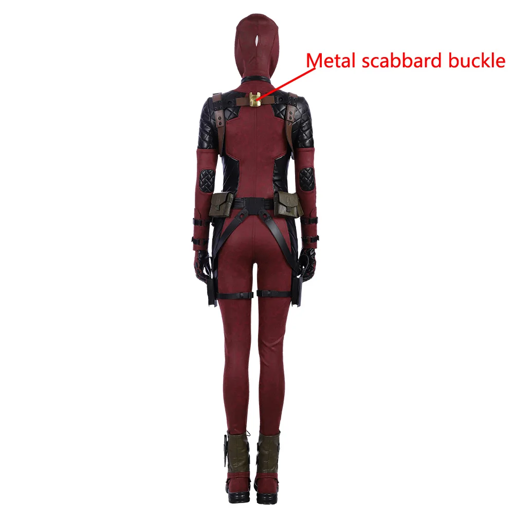 Женский костюм для косплея леди Дедпул Уэйда Уинстона Уилсона боди Делюкс полный