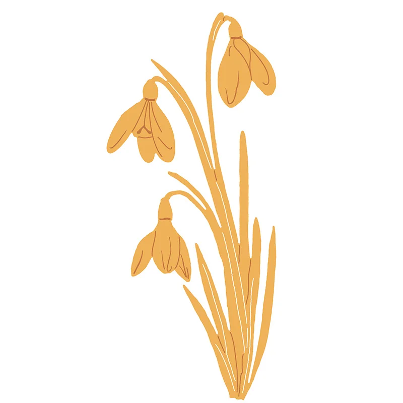 Die Set Flowers Snowdrops Wild Poppies Lilies Tree Butterfly Bird and Ornate Tags Metal Cutting Dies for Scrapbooking New