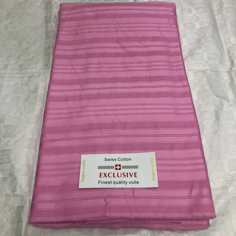 Африканский atiku кружева розовый цвет 5 ярдов за штуку для одежды с человеком ткань