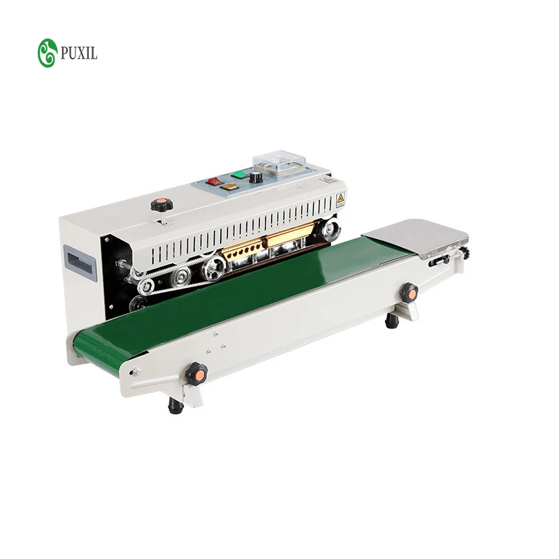 

FR-900 Continuous Automatic Film Sealing Machine 220V / 110V Aluminum Foil Seal Food Packaging Machine