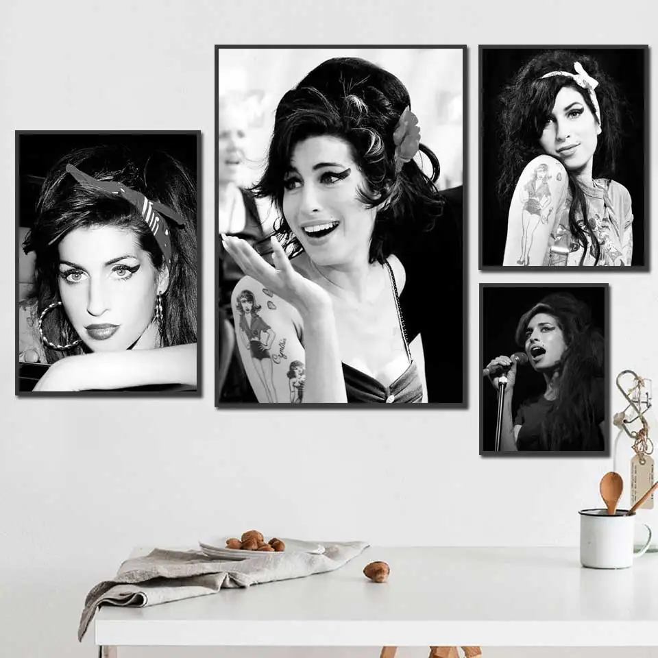 Постер Amy Winehouse музыка певица звезда холст живопись искусство домашний декор