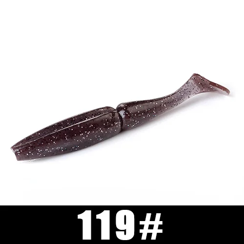 119 FISH KING 6 шт./упак., мягкие приманки, приманка для рыбалки 105 мм, 11 г, приманка для плавания, форель, Мягкая наживка для рыбалки воблер, искусственная приманка для щуки - Цвет: 119