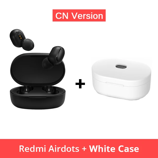 Оригинальные Xiaomi Redmi AirDots Беспроводные Bluetooth 5,0 наушники-вкладыши стерео бас наушники с микрофоном свободные наушники - Цвет: CN Add White Case