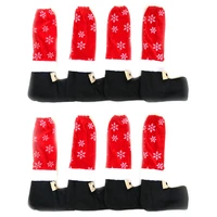 8pcs table leg chair foot covers xmas party decoration