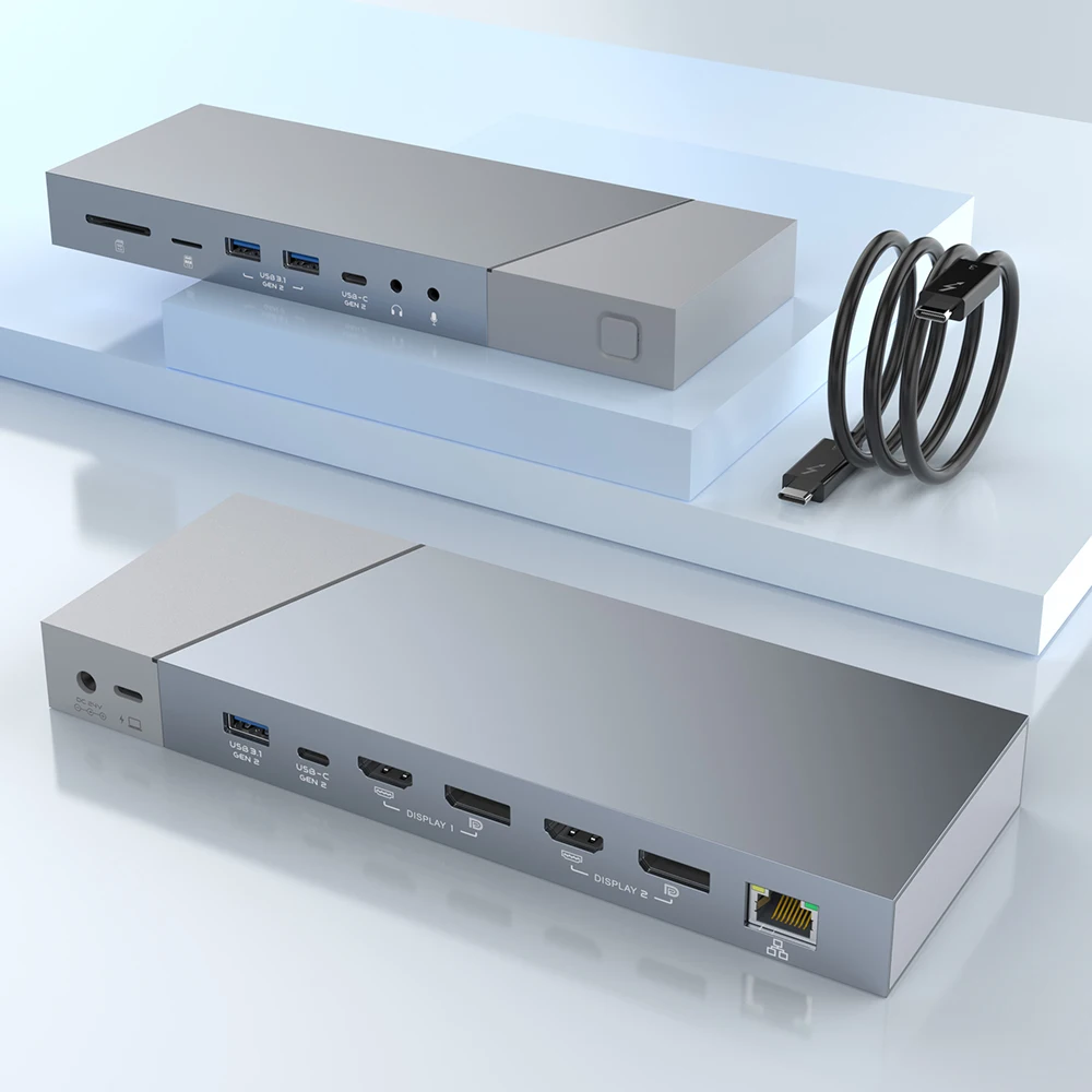 Док-станция USB C HUB с разными usb-портами и интерфейсом RJ45 |