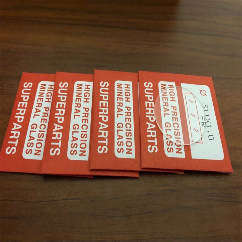 Качественное Стекло для часов с минеральным кристаллом Плоская Круглая