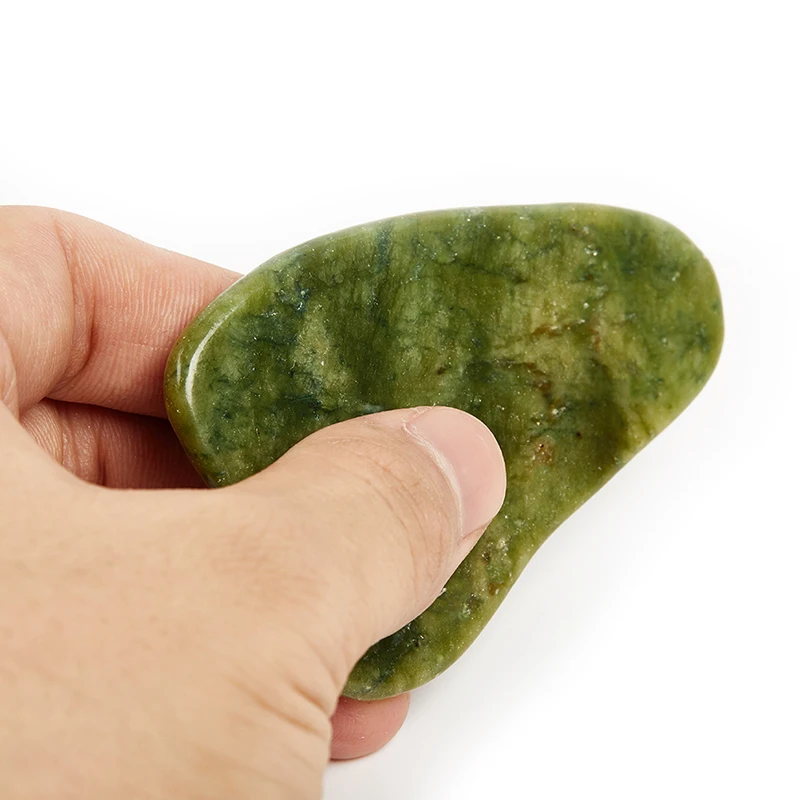 

1/2pc Jade Massagers For Face Body Gua Sha Scraper Beauty Facial Roller Set Natural Gouache Stone Massage Slimming Skin CareLift