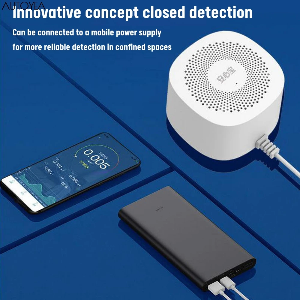 Датчик качества воздуха TVOC HCHO CO2 детектор тестер с приложением функция контроля