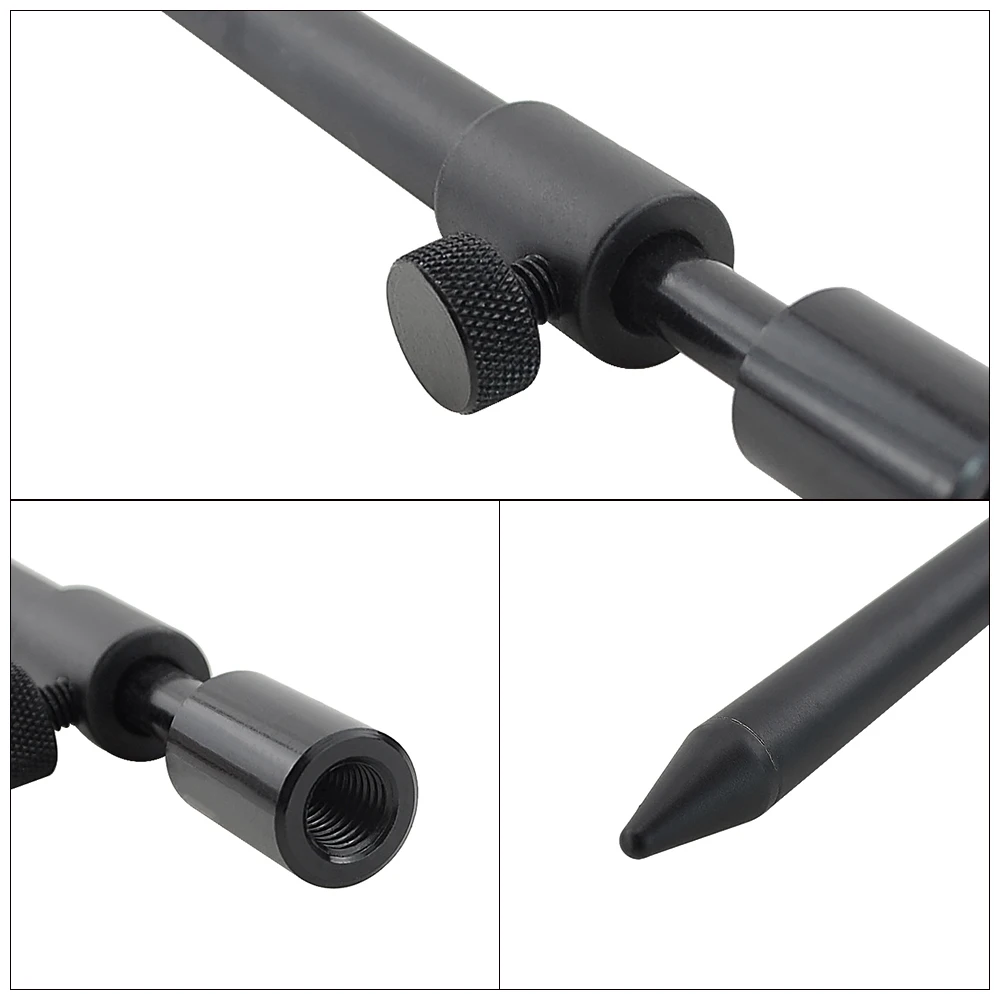 2 x Aluminium Carp Fishing Bank Sticks Carp Fishing Rod Pod Telescopic Diameter 12mm