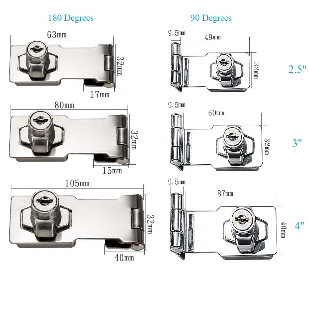 Замок на защелке для различных дверей и мебели 90-180 градусов | Обустройство дома