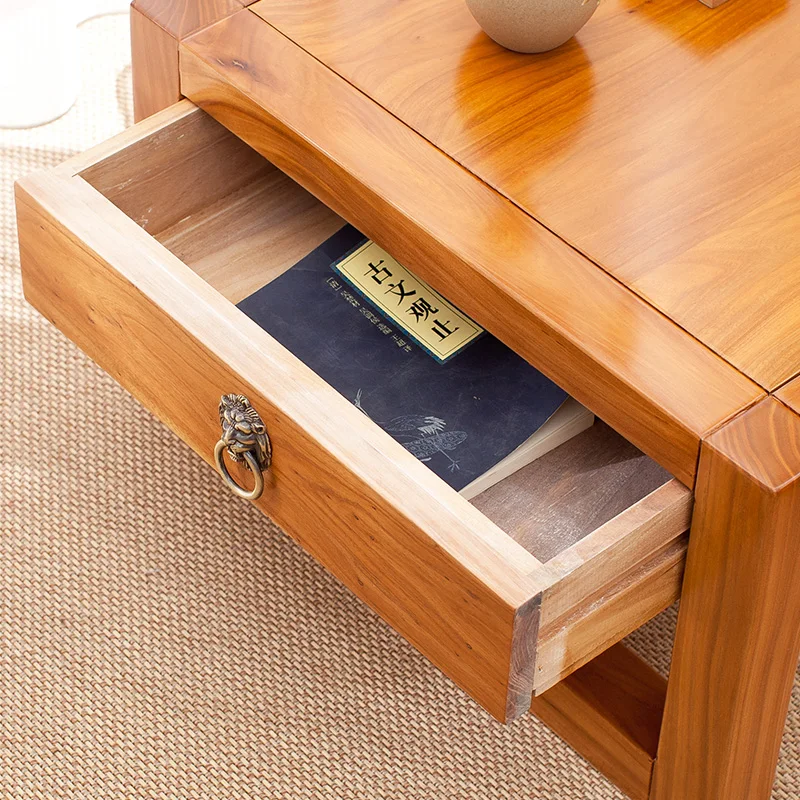 

Storage function simple tatami coffee table solid wood bay window desk Japanese style balcony small tea tablo texture