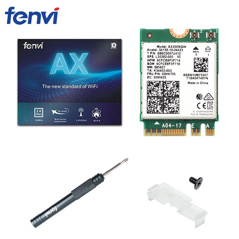 Fenvi     AX200 2400 /, AX200NGW NGFF M.2 Bluetooth 5, 1, Wi-Fi   2, 4G/5G 802.11ac/ax