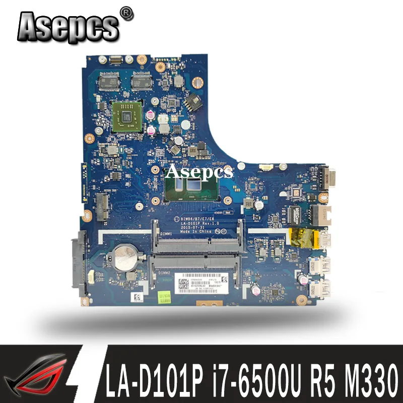 SAMXINNO для For Lenovo B51 80 LA D101P Laotop материнская плата с I7 6500U CPU R5 M330 GPU|Материнские платы| |
