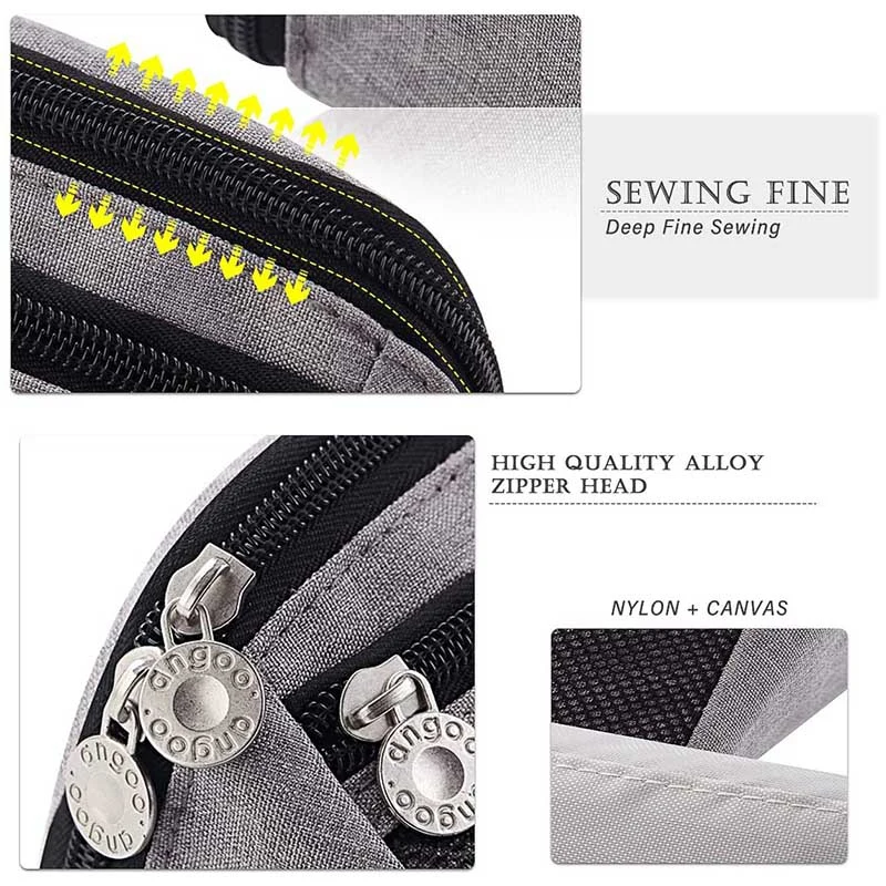 

ANGOO Pencil Case Big Capacity Pencil Cases Canvas Pencil Holder with Zipper Stationery Pouch for Students School Supplies