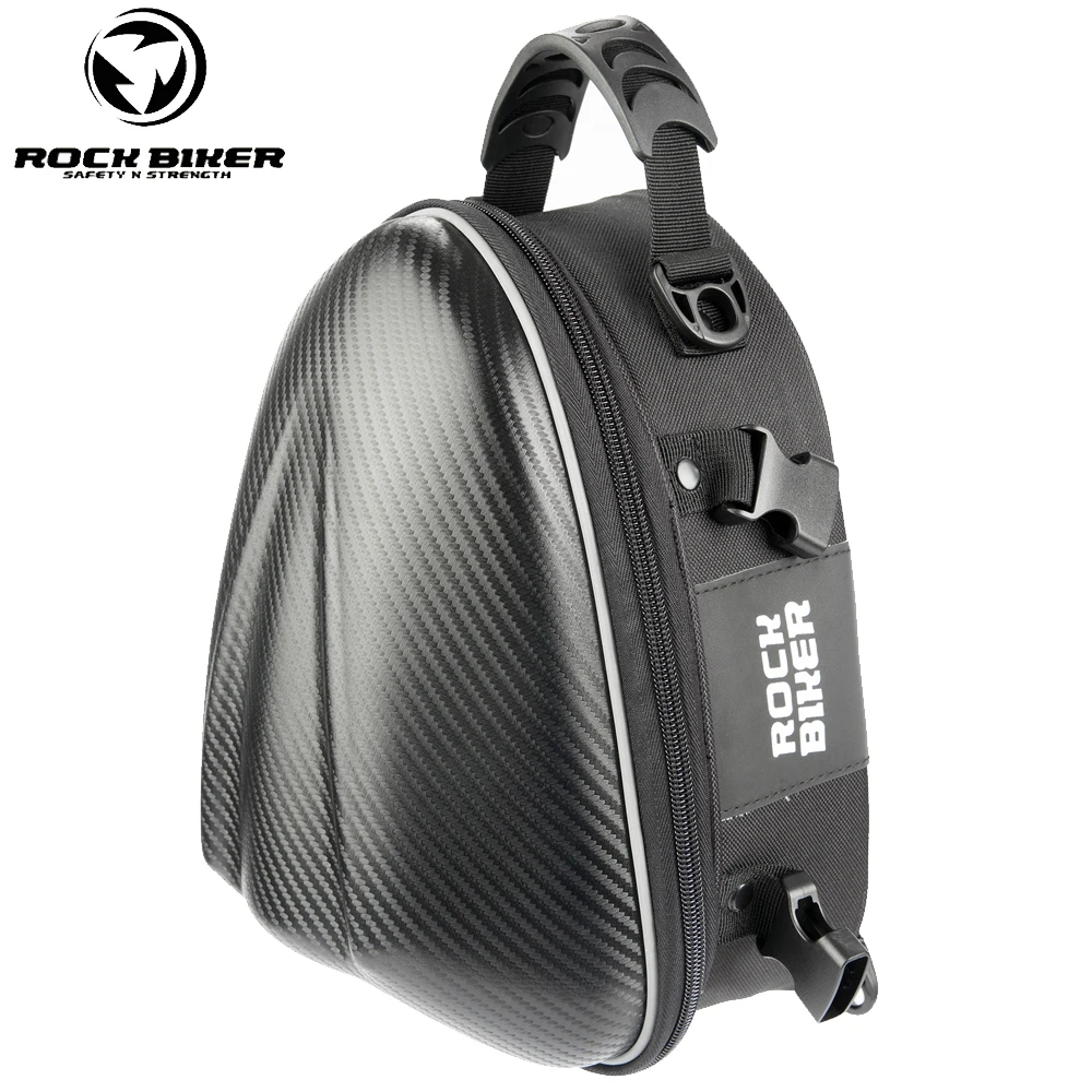 Carbon Fiber Hard Shell Motorcycle Bags Backpack Female Tail Bag Multifunctional Waterproof Back Seat Pack Biker Large Capacity |