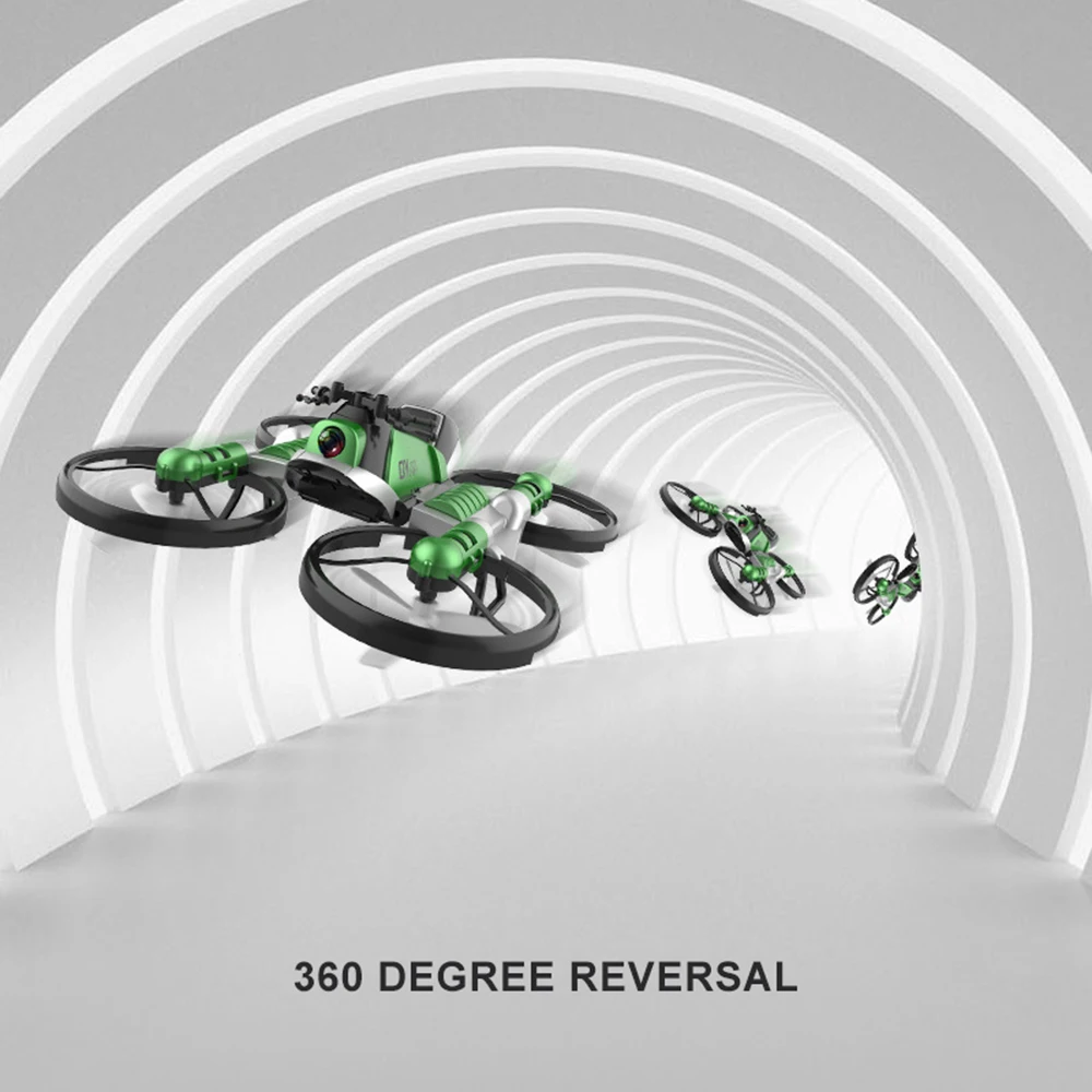 2 в 1 RC деформационный складной мотоцикл 2,4G wifi Пульт дистанционного управления Мотор велосипед RC складная игрушка wifi камера Дрон с безголовым режимом