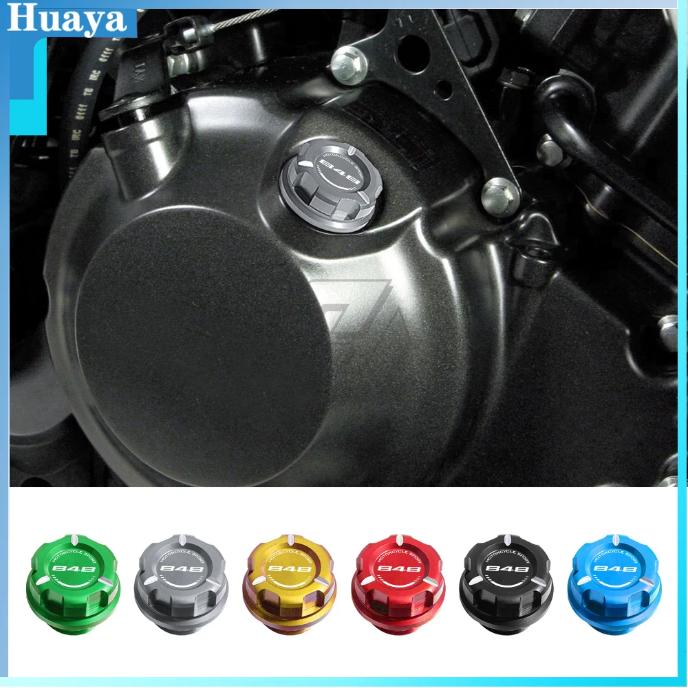 

Motorcycle Engine Oil Cap Bolt Screw Filler Cover Case for Ducati 848 2008-2013