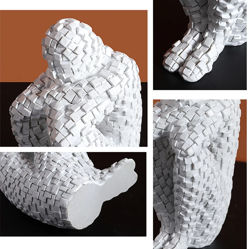 Творческие мозаичные персонажи абстрактная скульптура украшения