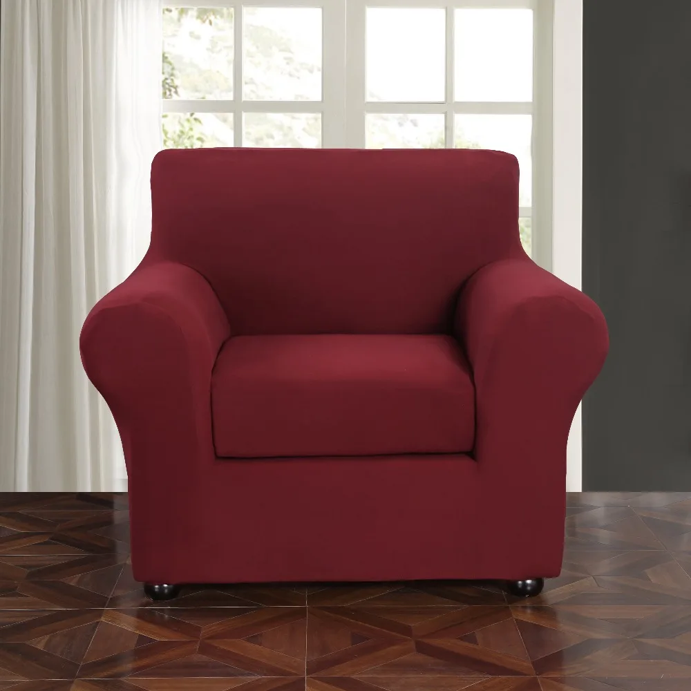 Стрейч диван Slipcover 2-шт. Диван-крышка мебель протектор диване Микро волокно супер мягкий прочный с эластичным дном