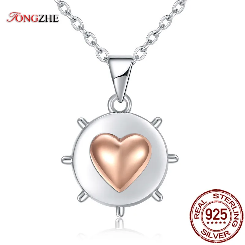 TONGZHE оптовая продажа подвески и ожерелья из стерлингового серебра 925 пробы с