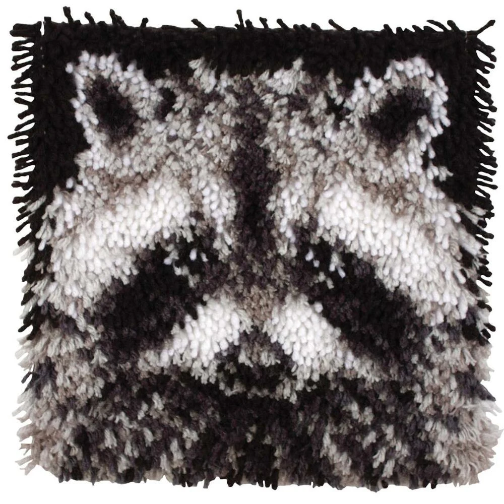 

Latch hook rug kits Cross stitch Animal Tapestry with Pre-Printed Pattern Canvas for embroidery Kits for needlework Handcrafts