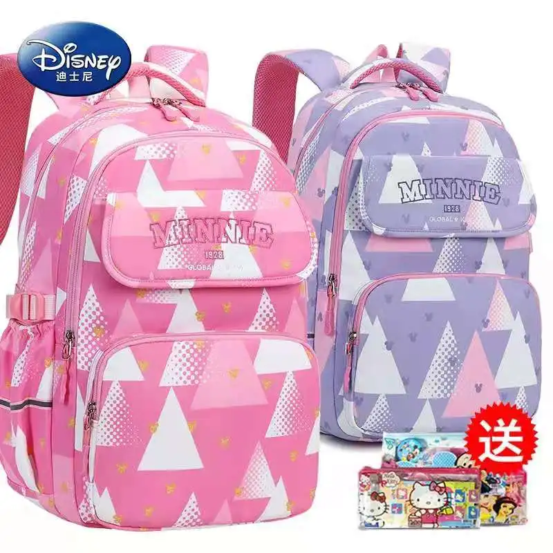 Disney Микки и Минни Маус школьные ранцы для мальчиков девочек начальной школы средняя школа школьные сумки на плечо ортопедический рюкзак бо...