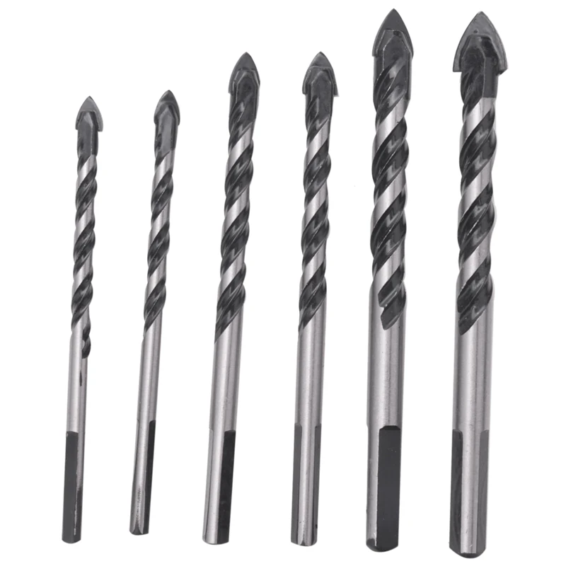 

5 Pcs Multi-Material Drill Bit Set for Tile,Concrete, Brick, Glass, Plastic and Wood Tungsten Carbide Brick Wall