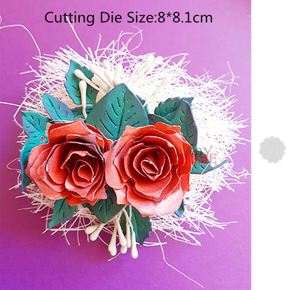 Спираль цветы Комбинации металлический Трафаретный вырубной штамп Скрапбукинг