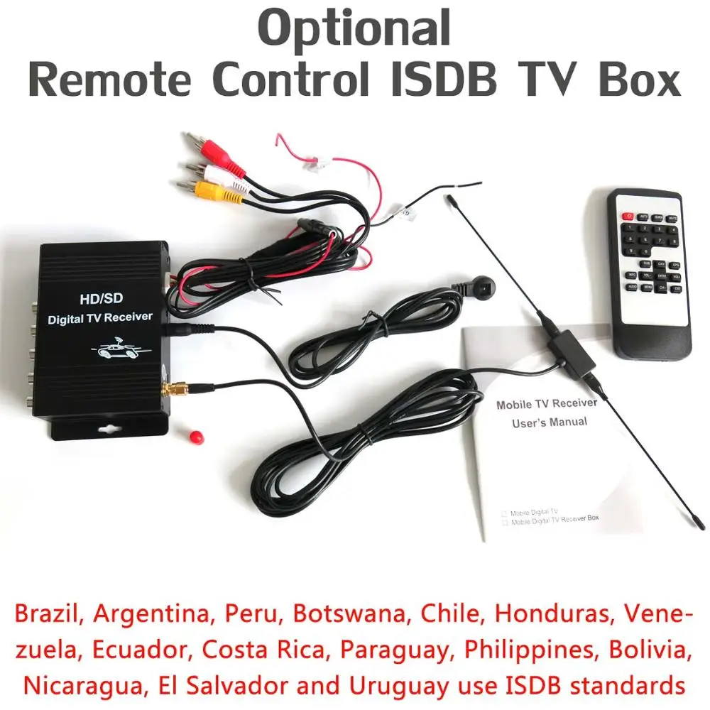 ISDB TV BOX Дополнительная дополнительная стоимость для CarPlay DSP камера DAB DTV OBD ADAS TPMS ips экран Owtosin Android DVD продается только с автомобильным dvd вместе - Название цвета: ISDB TV BOX